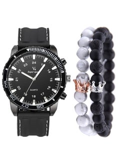 Men's 3-Piece Analog Watch And Bracelet Set 2670
