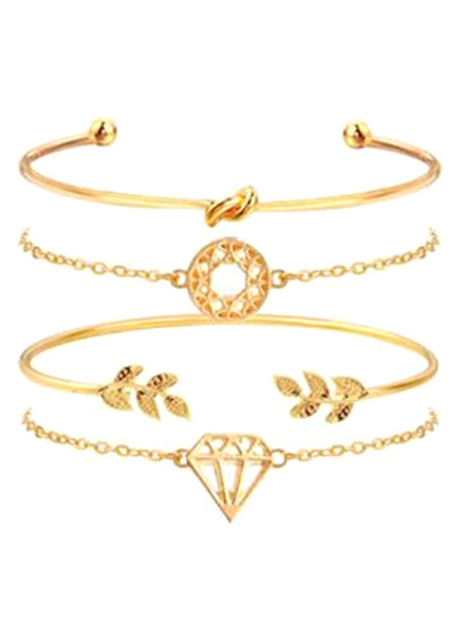 Analog Watch And Bracelet Set