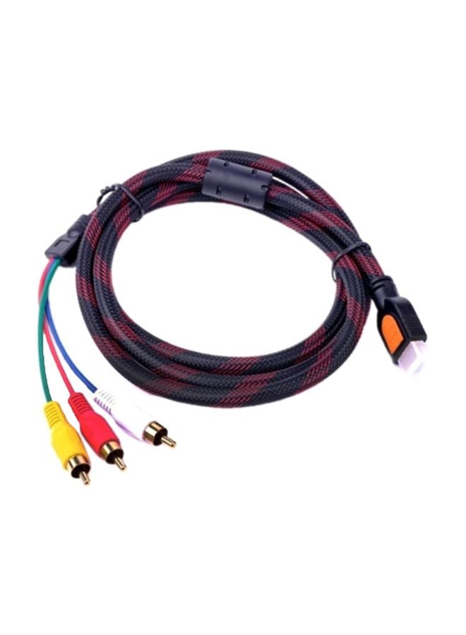 3-In-1 HDMI Cable Black/Blue/Red