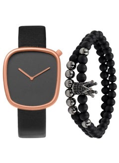 men 3-Piece Analog Watch And Bracelet Set 2692