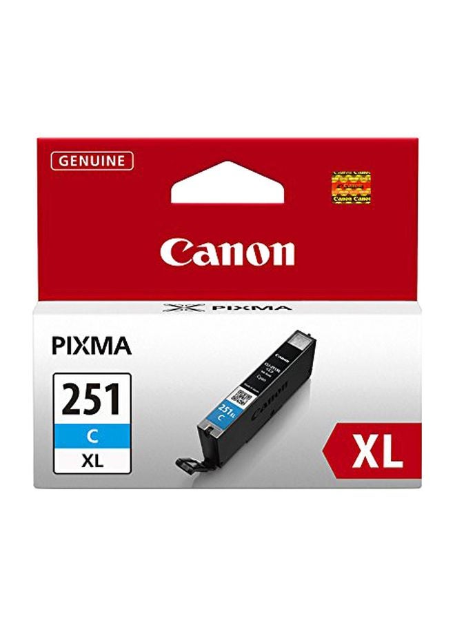 Canon Pixma 251 XL Printer Ink Cartridge Cyan