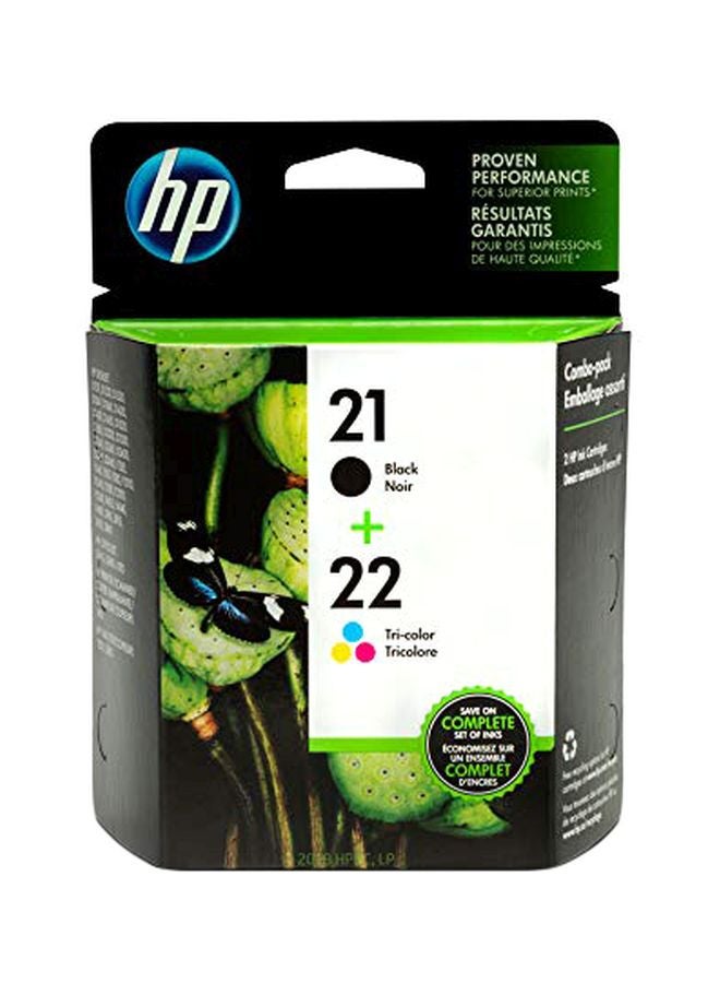 HP Pack Of 2 Ink Cartridges Black/Tri-Color