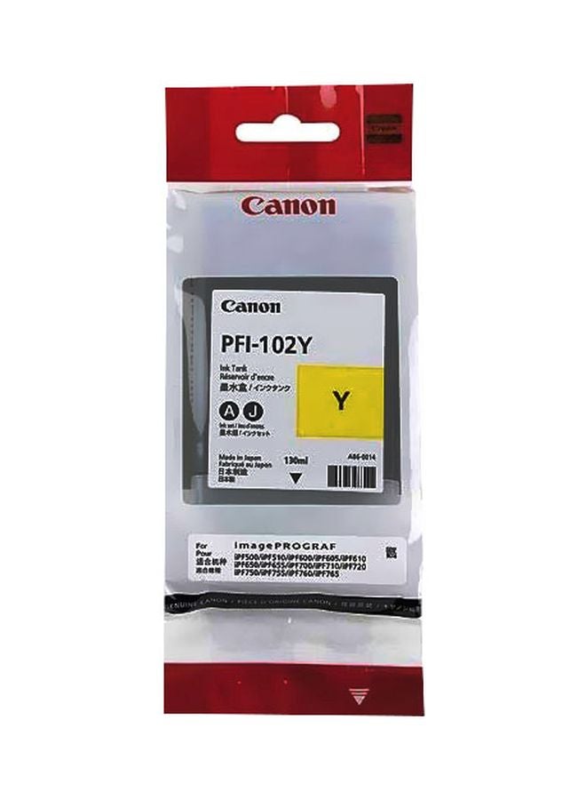 Canon PFI-120Y Pigment Ink Tank Yellow 