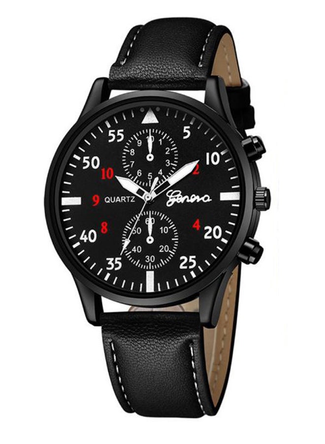 جنيفا ساعة يد كرونوغراف بحركة كوارتز وتصميم مستدير طراز 2736 men - Image 2