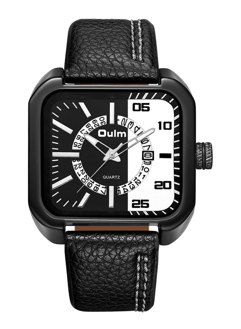 Oulm Men's Silicone Analog Watch 1922  - Image 1