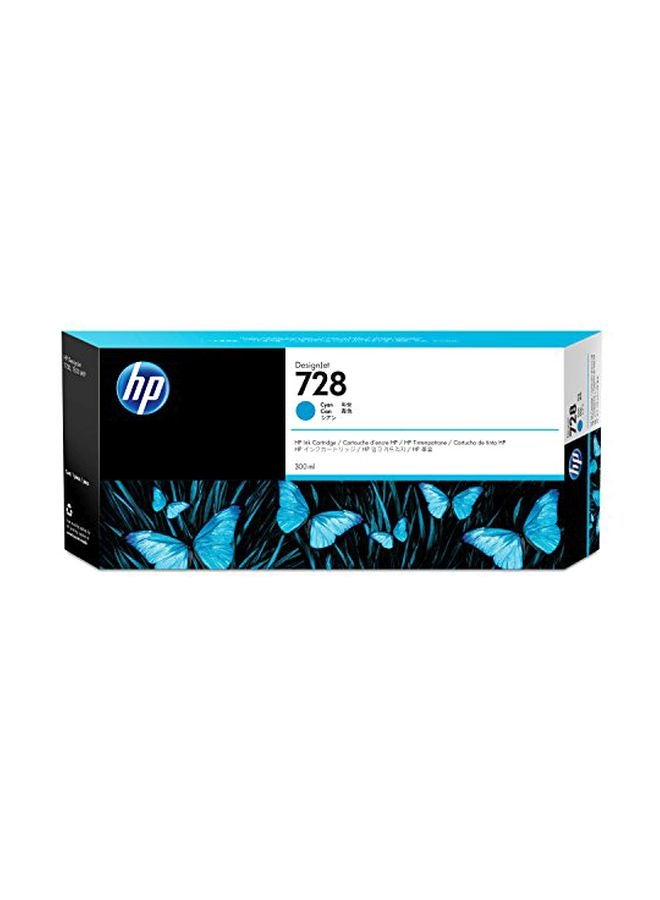 HP - DesignJet 728 Ink Cartridge Cyan - Image 1
