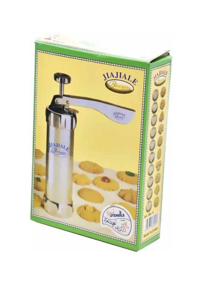 ماكينة تشكيل البسكويت من الستانلس ستيل فضي/ أحمر/ أزرق