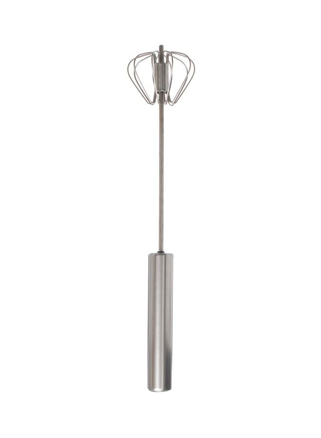Metal Egg Beater Silver