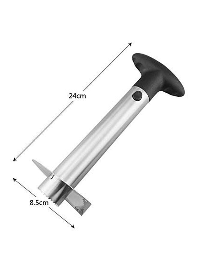 Stainless Steel Pineapple Corer Silver/Black 24x8.5cm - Image 2