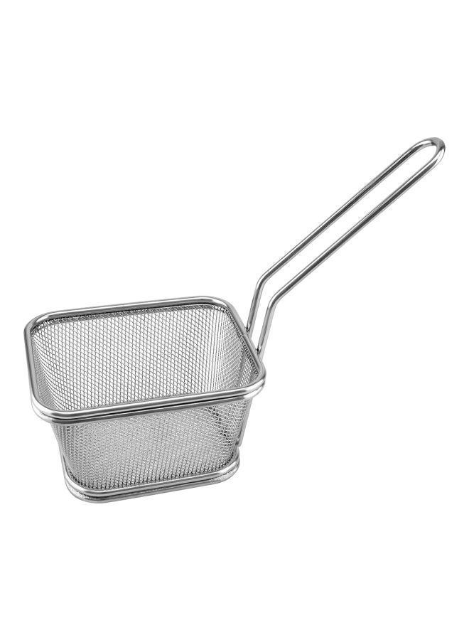 سلة قلي فضي 10x9سم