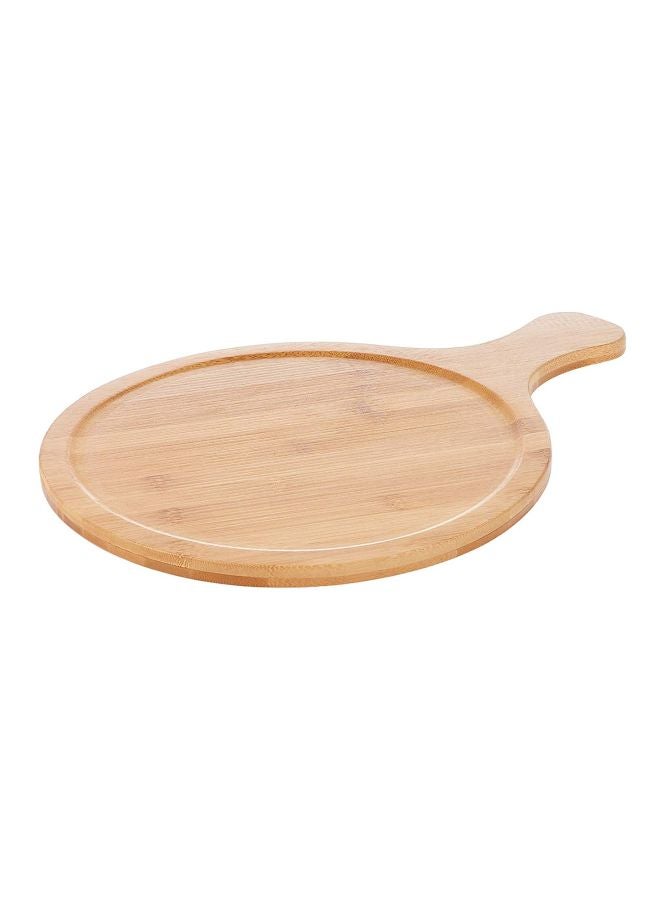 Liying Round Pizza Plate Beige 41x30centimeter 