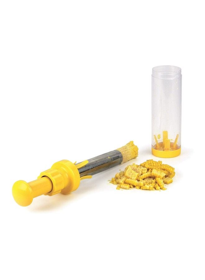 Mecete - Plastic Corn Stripper Yellow/Clear 10.5x2.75inch - Image 1