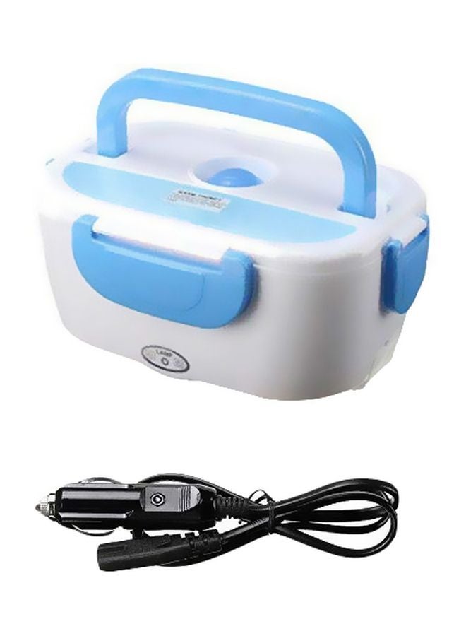 Electric Heating Lunch Box Blue/White - Image 1