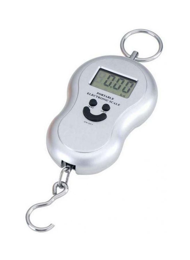 Portable Digital Hanging Scale Silver - Image 1