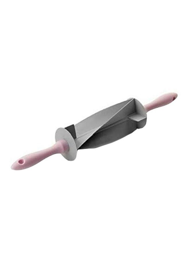 Plastic Croissant Cutter Grey/Pink