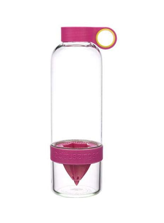 Citrus Zinger Juice Making Bottle Pink/Clear