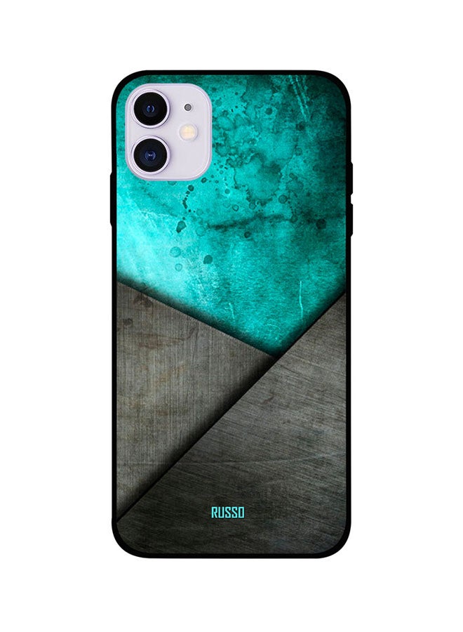 RUSSO Protective Case Cover For iPhone 11 Blue N Grey Mettallica 