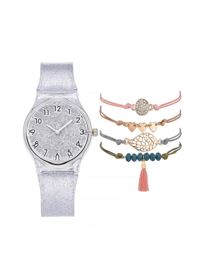 Women's Casual Quartz Analog Watch NSSB037004814 With Bracelet Set 