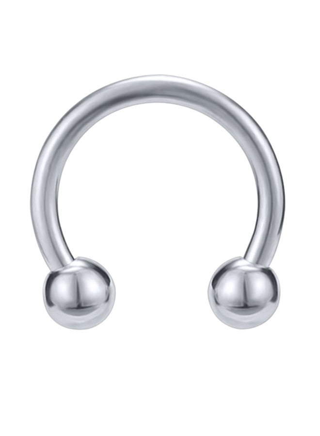 Stainless Steel Horseshoe Captive Bead Nose Ring 