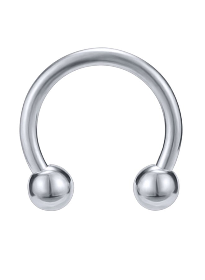 Stainless Steel Horseshoe Captive Bead Nose Ring 