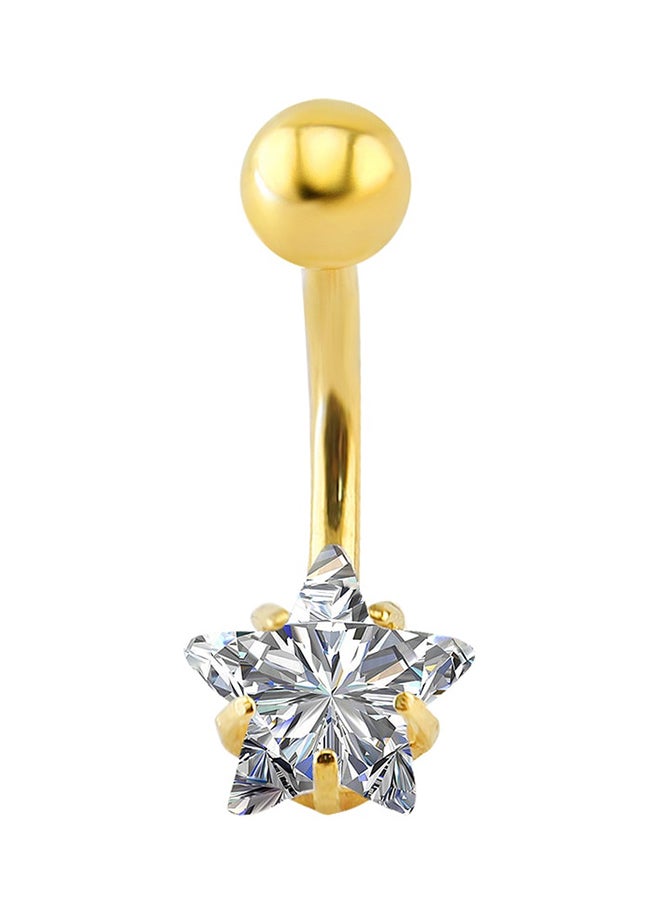 Generic - Stainless Steel Star Shaped Belly Ring - Image 1