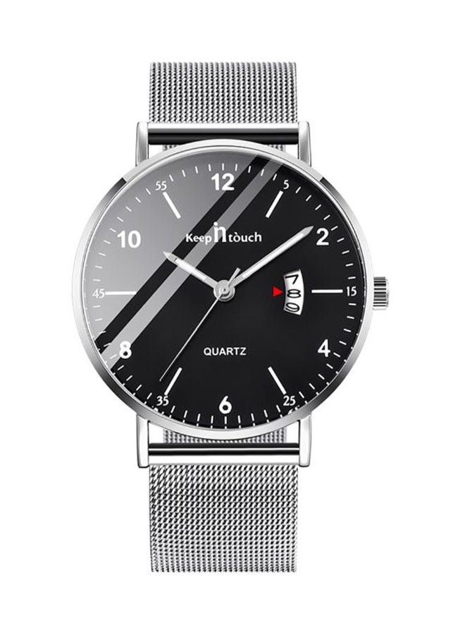 Men's Casual Date Display Stainless Steel Analog Wrist Watch NNSB03705799