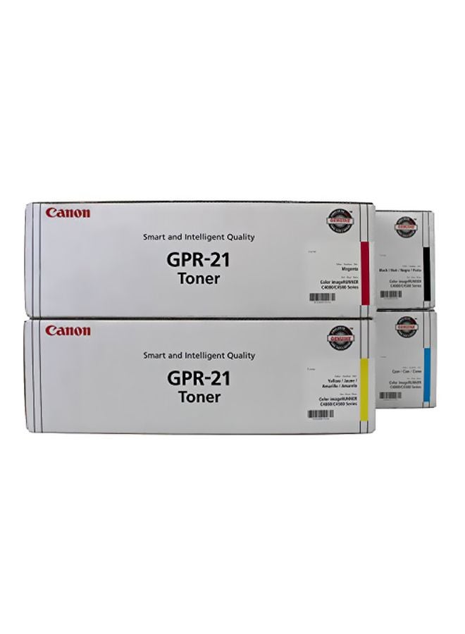 Canon 4-Piece GPR-21 OEM Toner Cartridge CMYK - Image 2