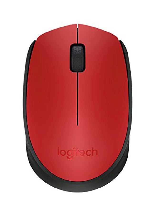 Logitech - M170 Wireless Clamshell Optical Mouse Red - Image 1