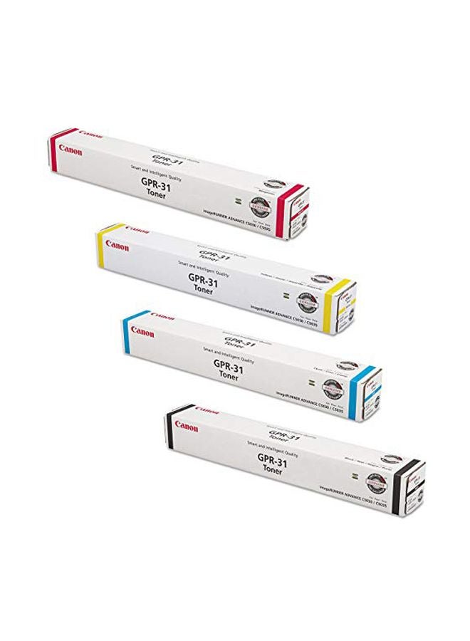Canon 4-Piece Toner Cartridge Set Yellow/Cyan/Black/Magenta - Image 1