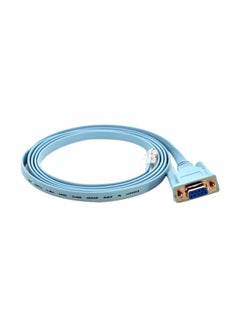 سيسكو كابل جهاز تحكم DB9 أنثى إلى RJ45 ذكر أزرق فاتح 