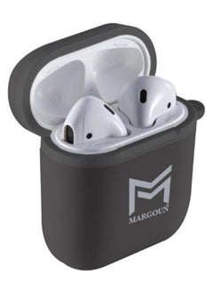 MARGOUN Protective Case Cover For Apple AirPods Black  - Image 2
