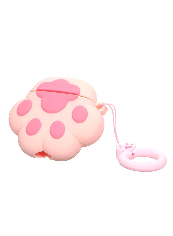 3D Cartoon Cat Claw Clamshell Earphone Sleeve Pink/Beige - Image 2