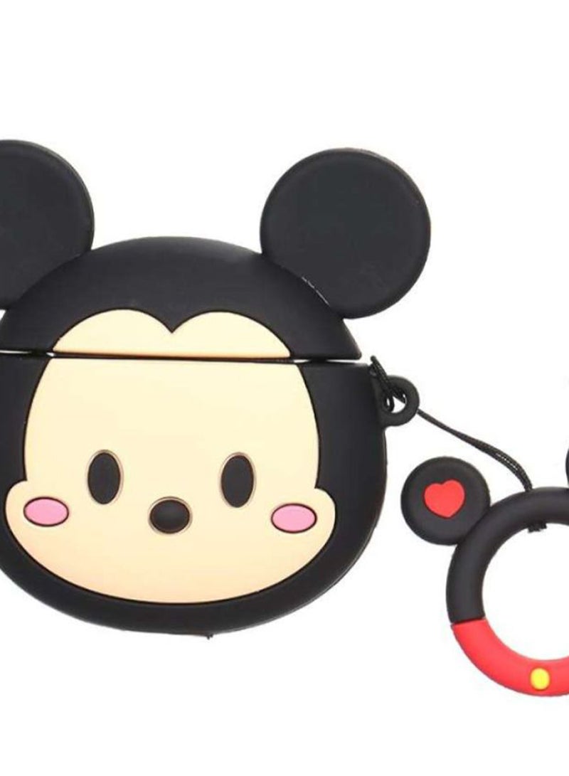 3D Mickey Clamshell Earphone Sleeve Black/Beige/Red - Image 2