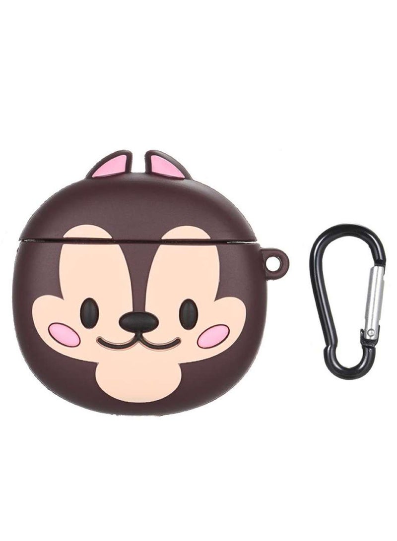 3D Kiki Clamshell Earphone Sleeve Brown/Beige/Black - Image 1