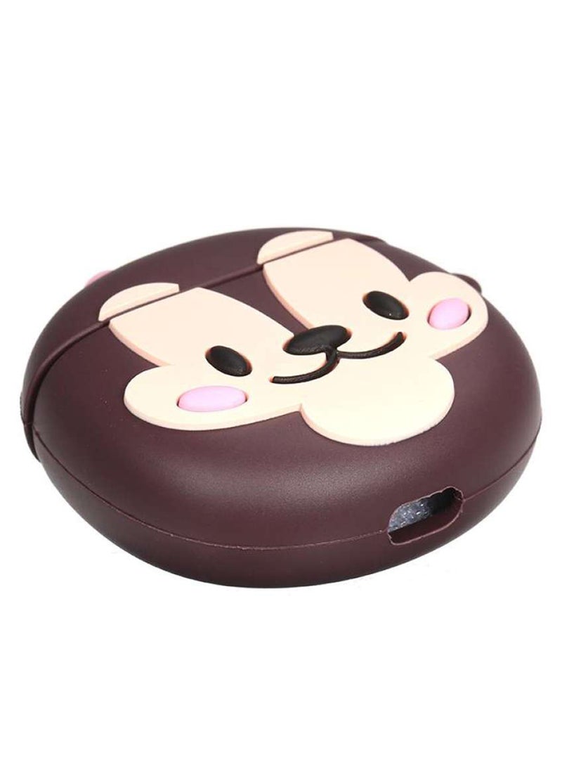 3D Kiki Clamshell Earphone Sleeve Brown/Beige/Black - Image 2