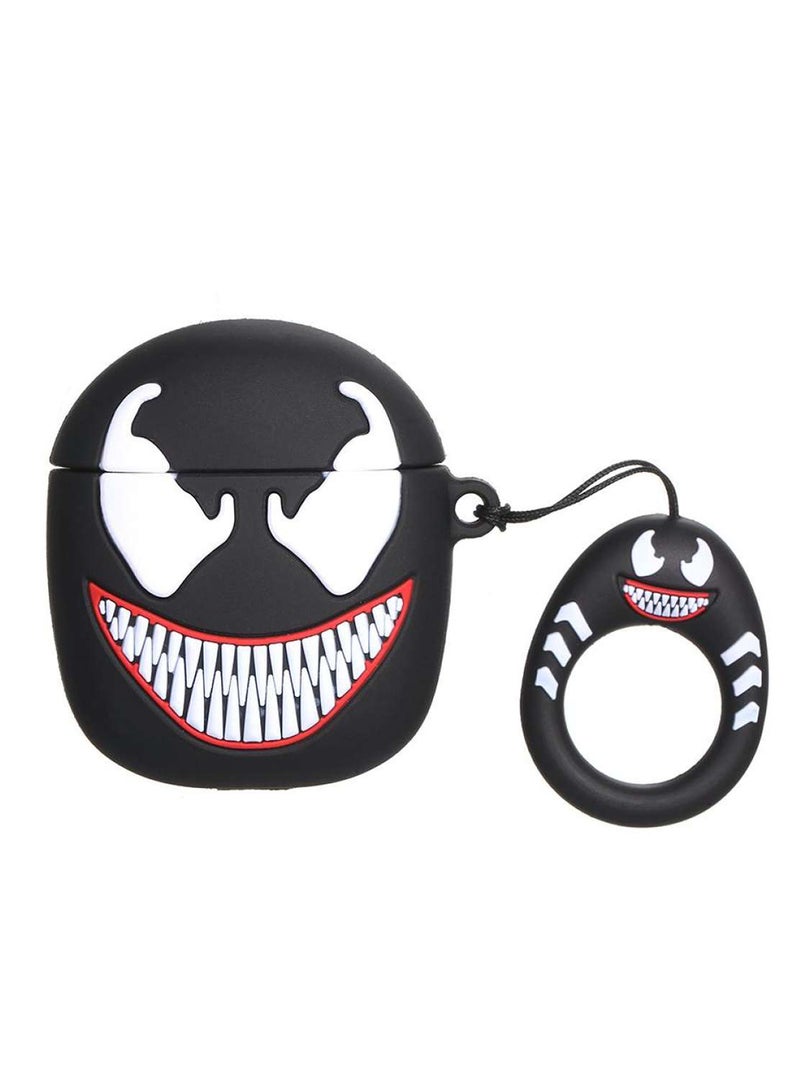 3D Venom Clamshell Earphone Sleeve Black/White/Red - Image 1