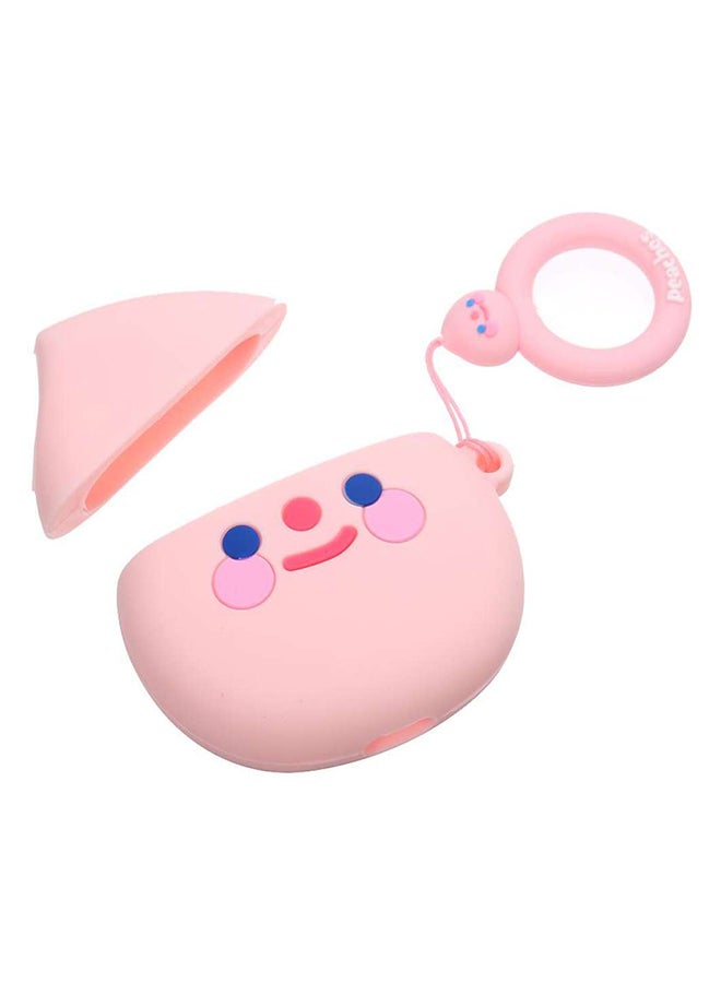3D Fruit Series Peach Clamshell Earphone Sleeve Blue/Pink - Image 2