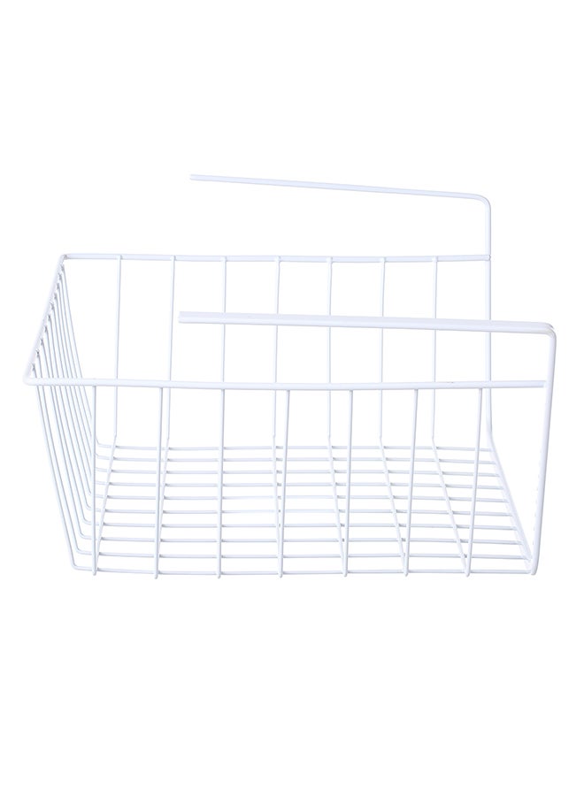 سلة تخزين من الأسلاك المعدنية يتم تعليقها تحت الرفوف أسود 32 x 15.7 x 25.7سم - Image 3