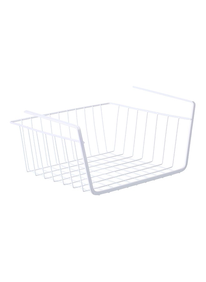 سلة تخزين من الأسلاك المعدنية يتم تعليقها تحت الرفوف أسود 32 x 15.7 x 25.7سم - Image 1