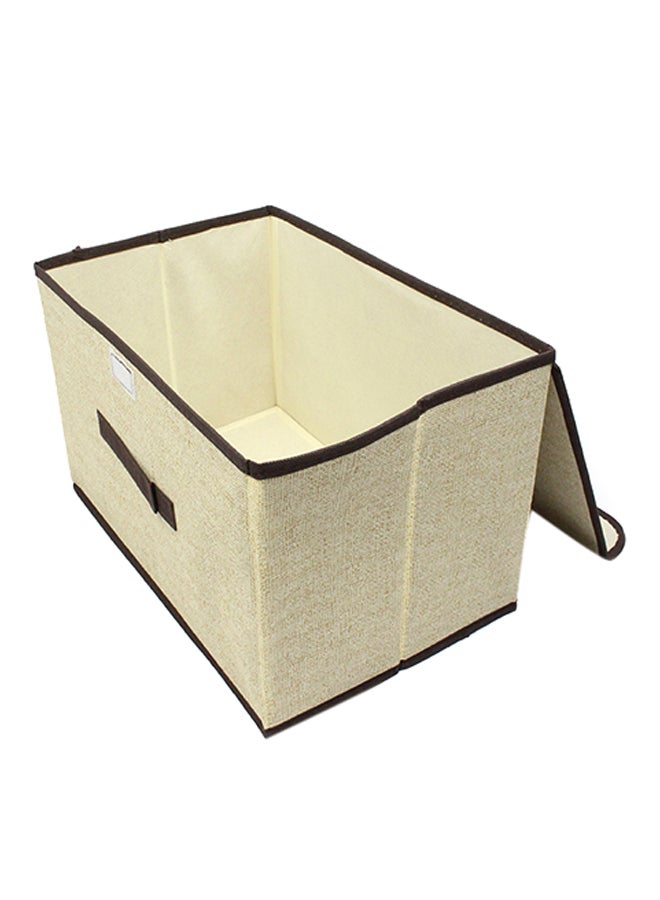 Sharpdo Non-Woven Foldable Storage Box Beige 38 x 24 x 24centimeter  - Image 2