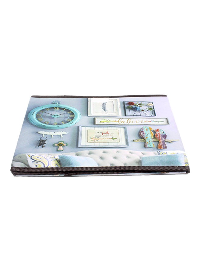 Non-Woven Foldable Storage Box Multicolour 38x24x24cm