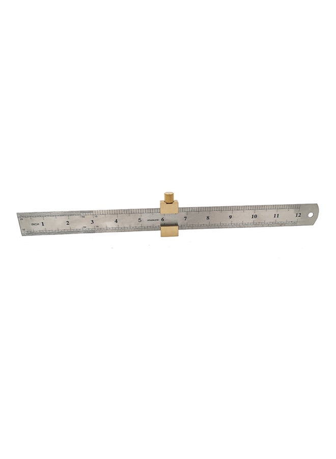 Generic Brass Positioning Block Measuring Tool Steel Ruler Gold 20 x 10 x 40mm  - Image 1