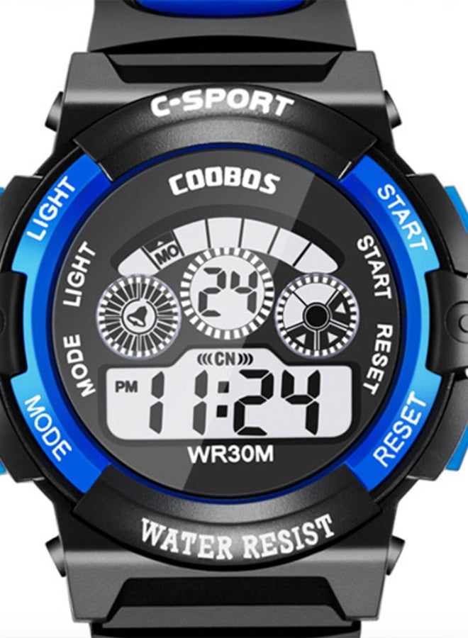 شاربدو ساعة يد رقمية مقاومة للماء بسوار مطاطي طراز 119 للأطفال - Image 4