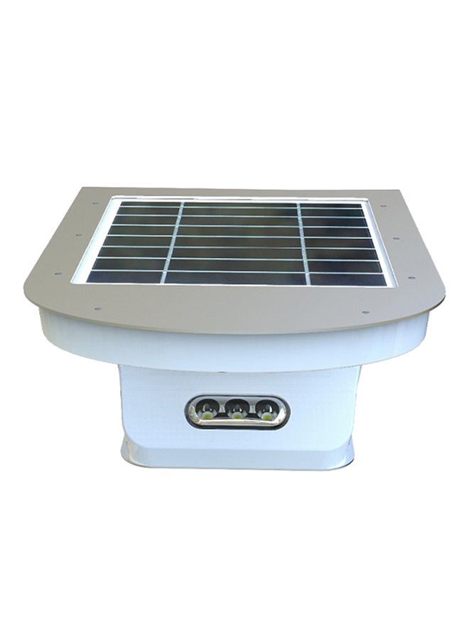 نافيتاس مصباح حائط للحدائق يعمل بالطاقة الشمسية بسطوع 1000 لومن (10 وات) مع جهاز استشعار الأشعة تحت الحمراء السلبي أبيض/فضي - Image 3