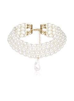 Multi-Layer Pearl Decor All Match Necklace