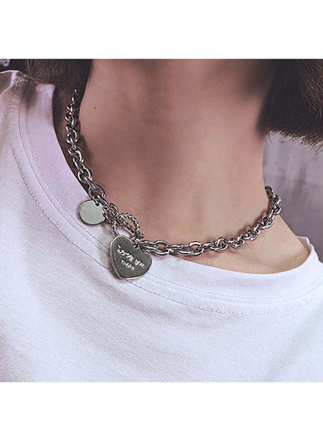 Creative Heart Pattern Chain Necklace - v1571728037/N30835385A_2