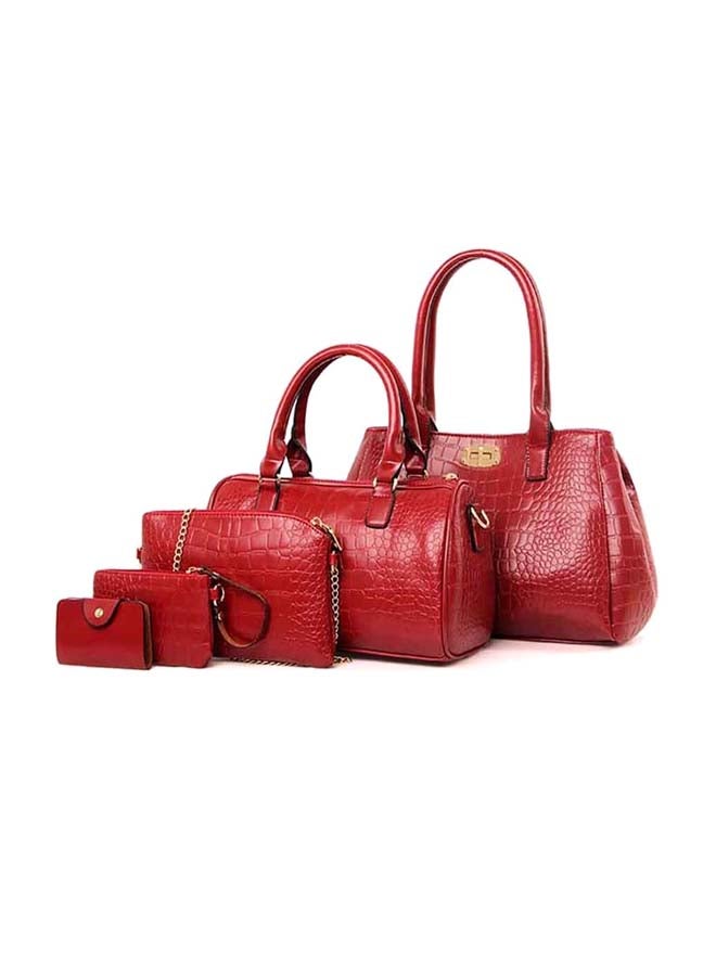 5-Piece Composite Bag Set Red 