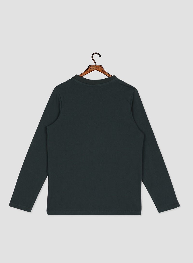 NAME IT Kids Batman Long Sleeve T-Shirt Green Gables  - Image 2