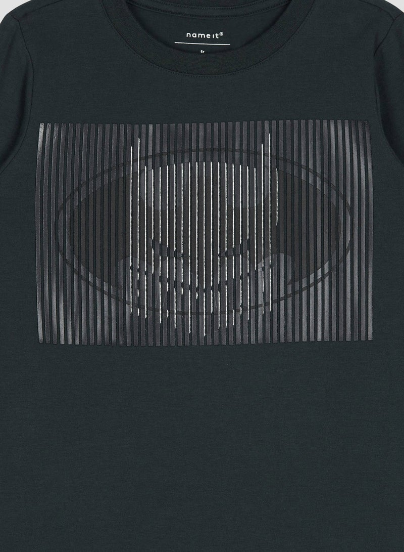 NAME IT Kids Batman Long Sleeve T-Shirt Green Gables  - Image 3