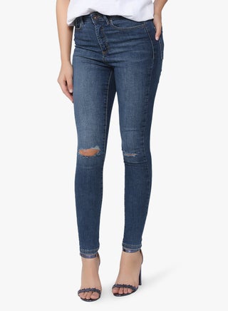 Sophia Destroyed Skinny Jeans Medium Blue Denim - v1571728741/N30883813V_1
